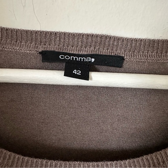 Comma, Lightweight Sweater In Cappuccino Size EU 42 L - Picture 6 of 6